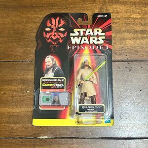 Vintage HASBRO STAR WARS: EPISODE 1 QUI-GON JINN JEDI DUEL Action Figure 1998